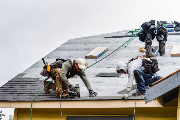 Professional Gutter Installation technician working in San Pablo, CA